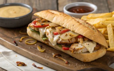 Delicious Chicken Steak and Cheese Sandwich Recipe